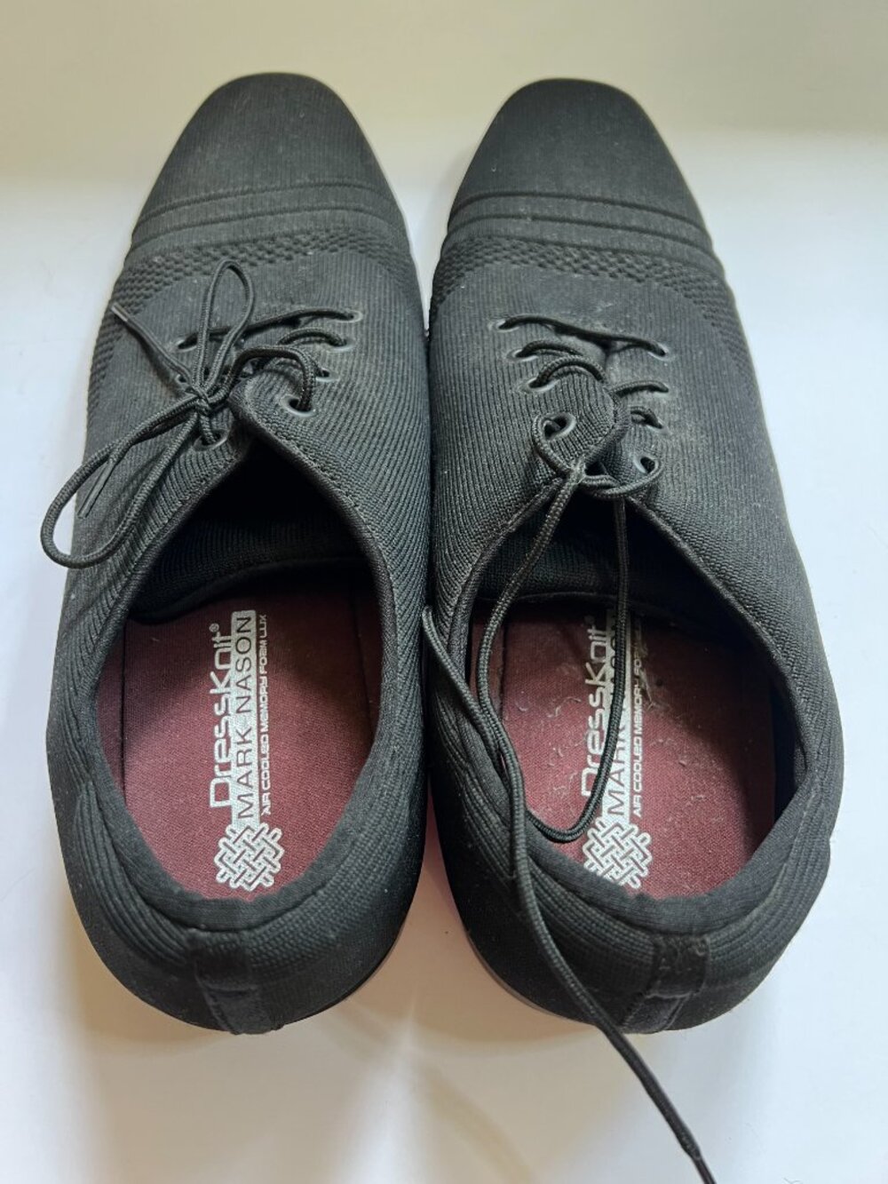 Men's Black Mark Nason Knit Oxfords Shoes M 11 - Picture 2 of 6